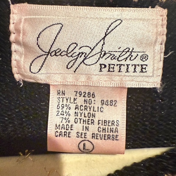 Vintage Black and Gold Embroidered Sweater - Picture 2 of 5